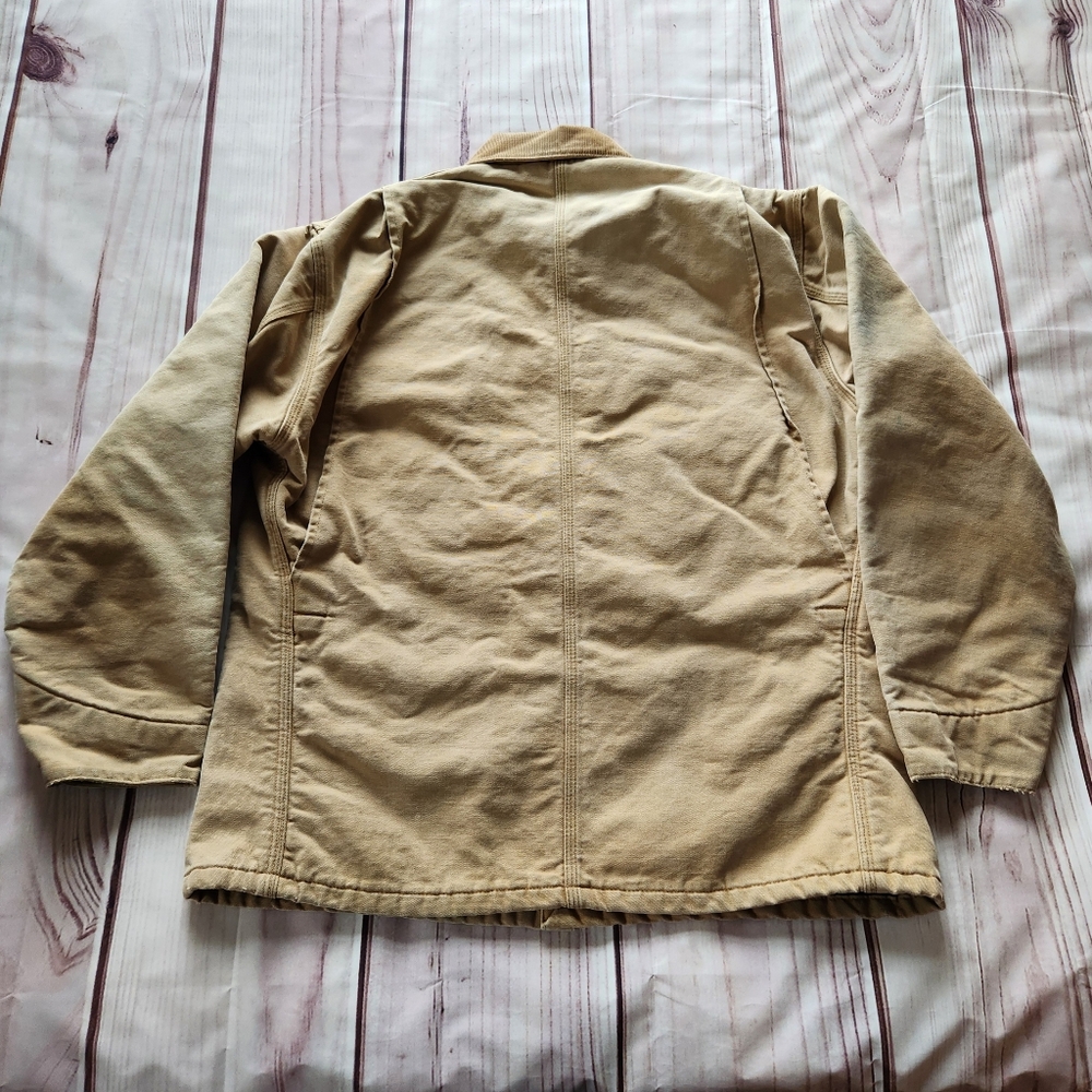 Carhartt Vintage Chore Coat C01 C02 Tan Blanket-lined Duck Canvas, Men's Size XL - Picture 7 of 13